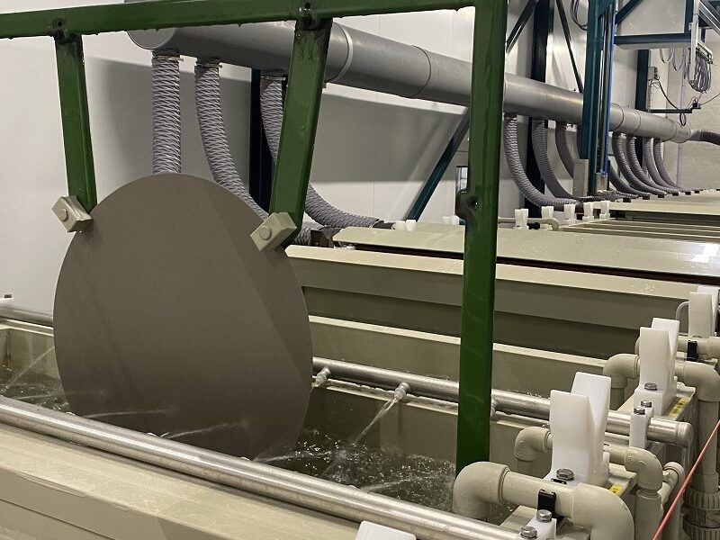 Images of our electrode production running right now for HP20 test container.